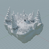Diorama medieval. 3D, and Game Design project by Frigga Gallardo - 10.14.2024