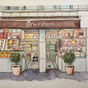 My project for course: Watercolor Urban Illustration: Portray your City. Ilustração arquitetônica, Desenho, Pintura, e Pintura em aquarela projeto de nancylee_518 - 14.10.2024