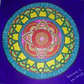 Meu projeto do curso: Zentangle e mandalas: desenhe padrões harmônicos. Un progetto di Pittura acrilica, Creatività con i bambini, Disegno e Pittura di Luciane dos Santos Camboim - 14.10.2024
