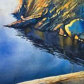 Summer evening on Saltö, Karlskrona, Sweden. Watercolor Painting project by Ola Gustafsson - 10.15.2024