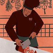 My project for course: Editorial Illustration: Sharpen Your Conceptual Skills. Drawing, Editorial Illustration, and Traditional illustration project by Cinthia James - 10.15.2024