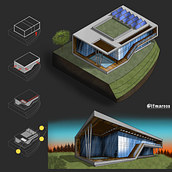 Mi proyecto del curso: Sketching arquitectónico y artístico con Procreate. Architectural Illustration, Architecture, Digital Architecture, Digital Illustration, and Sketching project by Marcos Alexis Fuentes Ruíz - 10.15.2024