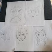 My first time ever drawing and I think I did good. Character Design, Traditional illustration, Comic, and Manga project by Marsha Richards - 10.15.2024
