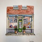 My project for course: Watercolor Urban Illustration: Portray your City. Un proyecto de Ilustración arquitectónica, Dibujo, Pintura y Pintura a la acuarela de wattslisamarie - 12.10.2024