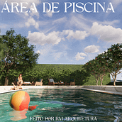 Área com Piscina . % Rebeca Magalhães de Moura tarafından hazırlanan Mimarlık, 3D, Ve Güzel sanatlar projesi - 09.30.2024
