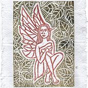 Linogravure Faerie. Un proyecto de Artesanía, Bellas Artes, Ilustración tradicional, Estampación, Ilustración con tinta y Grabado de Cyrielle Froidevaux - 13.10.2024