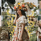 Mi proyecto del curso: Tocado floral: crea tu complemento de flores. Projekt z dziedziny Projektowanie dodatków, Projektowanie mod, DIY, Kompoz i cje kwiatowe i botaniczne użytkownika Iris Storni - 17.10.2024