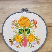 Mi proyecto del curso: Técnica de bordado con paso atrás. Embroider, and Textile Design project by Adriana Horak - 10.17.2024