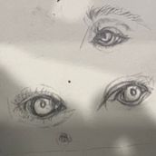 My project for course: Portrait Sketchbooking: Explore the Human Face. Artistic Drawing, Drawing, Portrait Drawing, Sketchbook, and Sketching project by devorahcurtis - 10.18.2024