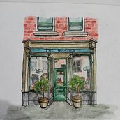 Mi proyecto del curso: Ilustración urbana en acuarela: retrata tu ciudad. Ilustração arquitetônica, Desenho, Pintura, e Pintura em aquarela projeto de sarahparraar - 18.10.2024