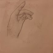 Hand. Desenho a lápis projeto de Steffany Castro - 18.10.2024
