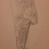 Danzando. Desenho a lápis projeto de Steffany Castro - 18.10.2024