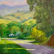 Meu projeto do curso: Pintura de paisagem a óleo: explore o poder da luz. Fine Arts, Traditional illustration, Naturalistic Illustration, Oil Painting, and Pencil Drawing project by Paulo Miguel Aguiar - 10.19.2024