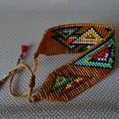 Bracelet with triangls ornament. Arts, Crafts, Accessor, Design, Jewelr, Design, and Fiber Arts project by Valērija Borovikova - 10.18.2024