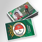 Diseño y realización de cromos para niños de Fútbol Base. Graphic Design project by Eva Serna - 11.01.2023