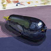 An eggplant in oils - my first oil painting. Fine Arts project by Berd B - 10.23.2024
