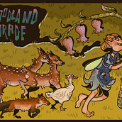 Springparade Children's Illustration. Un proyecto de Ilustración digital, Ilustración infantil y Dibujo digital de Leo Meyer - 02.09.2024