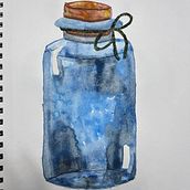 Mi proyecto del curso: Técnicas modernas de acuarela. Un proyecto de Bellas Artes, Pintura, Ilustración tradicional y Pintura a la acuarela de Gabriela Gutiérrez Velázquez - 24.10.2024