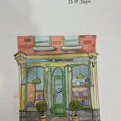 My project for course: Watercolor Urban Illustration: Portray your City Ein Projekt aus dem Bereich Architektonische Illustration, Zeichnung, Malerei und Aquarellmalerei von maayan27 - 25.10.2024