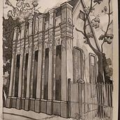 Meu projeto do curso: Ilustração urbana com técnicas de tinta. Architectural Illustration, Drawing, Ink Illustration, Sketchbook, and Sketching project by Jimmy Couto - 10.22.2024