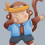 My project for course: Dynamic Animal Illustration for Children’s Stories Ein Projekt aus dem Bereich Design von Figuren, Kinderillustration und Zeichnung von Liana Taj - 26.10.2024