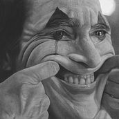 Joker Realistic Draw. Un proyecto de Dibujo, Dibujo a lápiz y Dibujo realista de Luís Sousa - 26.10.2024