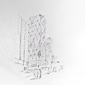 mi primer boceto arquitectónico. Architecture, Sketching, Pencil Drawing, and Artistic Drawing project by Jorge Nañez - 10.26.2024