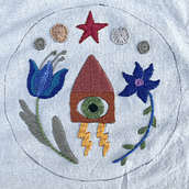My project for course: Contemporary Embroidery With Traditional Mexican Needlework. Arts, Crafts, Embroider, Fiber Arts, and Textile Design project by Meegan Hardaker - 10.27.2024