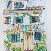 My project for course: Expressive Architectural Sketching with Colored Markers Ein Projekt aus dem Bereich Architektonische Illustration, Zeichnung, Illustration mit Tinte, Sketchbook und Skizzenentwurf von Levi Fodor - 27.10.2024