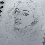 My project for course: Portrait Sketchbooking: Explore the Human Face. Artistic Drawing, Drawing, Portrait Drawing, Sketchbook, and Sketching project by erickah561 - 10.27.2024