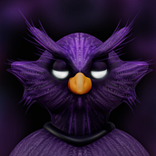 Owl creature . 3D, 3D Character Design, 3D Modeling, Character Design, Digital Illustration, Digital Painting, and Traditional illustration project by Weronika Rusinek - 10.28.2024