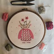 My project for course: Embroidered Illustrations: From Watercolor to Thread. Un proyecto de Diseño de complementos, Teoría del color, Diseño de vestuario, Artesanía, Bordado, Tejido y Diseño textil de florbela - 29.10.2024