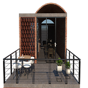 Mi proyecto del curso: Creación de proyectos de interiorismo con SketchUp. Interior Architecture, 3D Design, Interior Design, Interior Decoration, and 3D Modeling project by Arq.Sebastian Martinez Guzmán - 10.30.2024