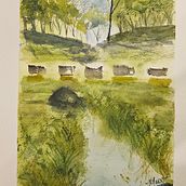 Mi proyecto del curso: Paisajes naturales en acuarela Ein Projekt aus dem Bereich Bildende Künste, Malerei und Aquarellmalerei von MAGDALENA DIAZ RICCI - 31.10.2024