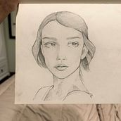 My project for course: Graphite Line Drawing for Portrait Sketchbooking. Drawing, Portrait Drawing, Sketchbook, Sketching, and Fine Arts project by samita_mulakool - 11.01.2024
