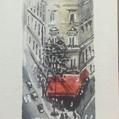 Mi proyecto del curso: Dibujo arquitectónico con acuarela y tinta. Een project van  Tekening, Aquarelschilderen,  Architecturale illustratie, Sketchbook,  Illustratie met inkt y  Schetsen van sabiales - 01.11.2024