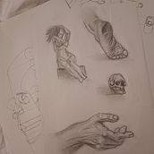 Mi proyecto del curso: Dibujo anatómico para principiantes. Un progetto di Belle arti, Disegno, Disegno a matita, Disegno realistico, Disegno anatomico e Bozzetti di paula_travesi - 01.11.2024