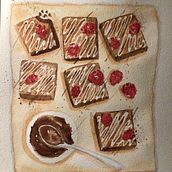 Mon projet du cours :  Illustration culinaire savoureuse à l'aquarelle. Artes plásticas, Ilustração tradicional, Pintura, e Pintura em aquarela projeto de nive57 - 03.11.2024