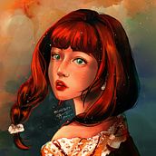 My project for course: Digital Fantasy Portraits with Photoshop. Un projet de Dessin, Dessin de portrait, Dessin numérique, Illustration traditionnelle, Illustration numérique , et Peinture numérique de Kim Bảo Ngọc Nguyễn - 02.11.2024