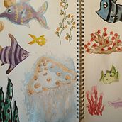 My project for course: Illustration Techniques to Unlock your Creativity. Projekt z dziedziny  Sztuki piękne, Design, Trad, c, jna ilustracja,  Malarstwo, Kreat, wność, Kreat, wne zabaw, z dziećmi i Sketchbook użytkownika itzibitz_ - 01.11.2024