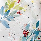 My project for course: Artistic Floral Watercolor: Connect with Nature. Un projet de Illustration botanique, Illustration traditionnelle, Peinture , et Aquarelle de ghadah - 05.11.2024