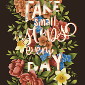 My project for course: Floral Lettering with Procreate. Digital Lettering, and Lettering project by zielonyjednorozec - 11.05.2024