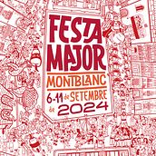Cartell de la Festa Major de Montblanc 2024. T, and pograph project by Isaac Ballesté Martorell - 08.10.2024