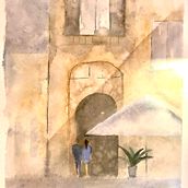 Mijn project van de cursus: Aquareltechnieken voor moderne stadslandschappen Ein Projekt aus dem Bereich Malerei und Aquarellmalerei von Christel Heeren - 07.11.2024