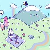 Il mio progetto del corso: Creazione di mondi kawaii: dai gioia con l'illustrazione. Un progetto di Character design, Illustrazione digitale e Manga di aurora_defaveri - 07.11.2024