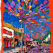 Mi proyecto del curso: Pintura Impresionista con Acrílicos: Técnicas para Escenas Urbanas. Un proyecto de Pintura acrílica, Bellas Artes y Pintura de Viridiana Benitez Mendoza - 13.01.2025