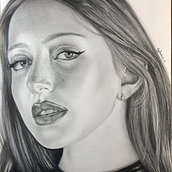 Contemplación. Projekt z dziedziny Trad, c, jna ilustracja,  Sztuki piękne, Sketching, R, sunek ołówkiem,  R, sunek, Portret, R, sunek realist, czn,  R, sunek art, st, czn, Ilustracja naturalist i czna użytkownika Hugo Ramirez - 08.11.2024