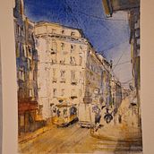 Il mio progetto del corso: Disegno architettonico con acquerello e inchiostro. Drawing, Watercolor Painting, Architectural Illustration, Sketchbook, Ink Illustration, and Sketching project by epetroz - 11.09.2024