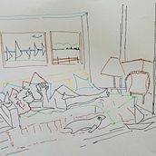 Meu projeto do curso: Sketchbook experimental: encontre seu estilo de desenho. Sketching, Creativit, Drawing, Traditional illustration, Watercolor Painting, Gouache Painting, and Sketchbook project by Luiz Fernando Gomes - 11.09.2024
