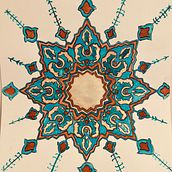 My project for course: Introduction to Islamic Art: Create Biomorphic Patterns. Drawing, Ink Illustration, Painting, Pattern Design, and Watercolor Painting project by dareend - 11.09.2024